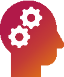 Kopf, Zahnr�der im Hirn, steht f�r Hirn einschalten
